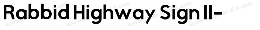 Rabbid Highway Sign II字体转换